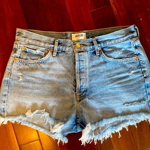 AGolde Parker denim shorts